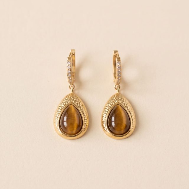 Boucles D'Oreilles Gocciolina - Acier Inoxydable Garantie