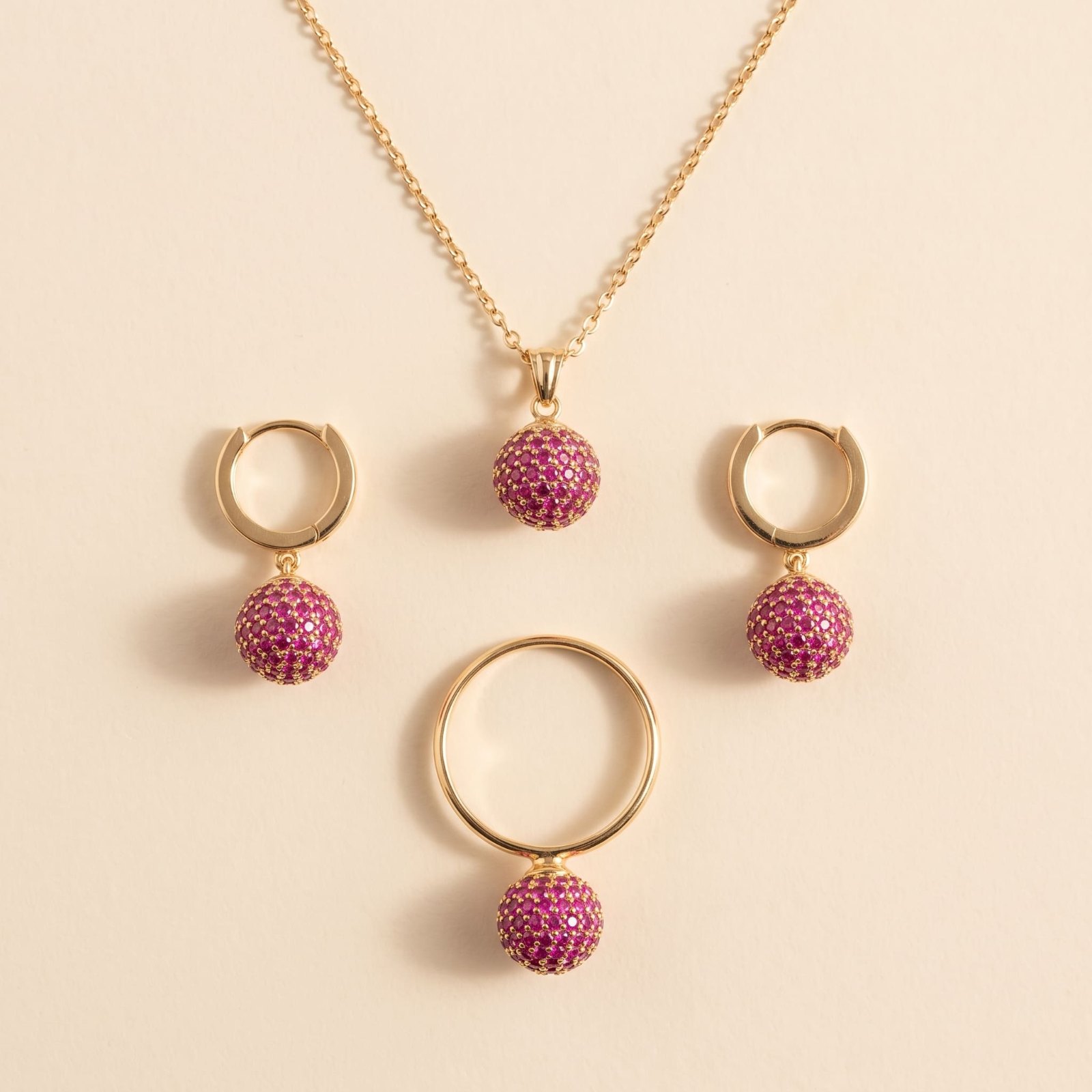 Parure Nova - Plaqué Or / Acier Inoxydable
