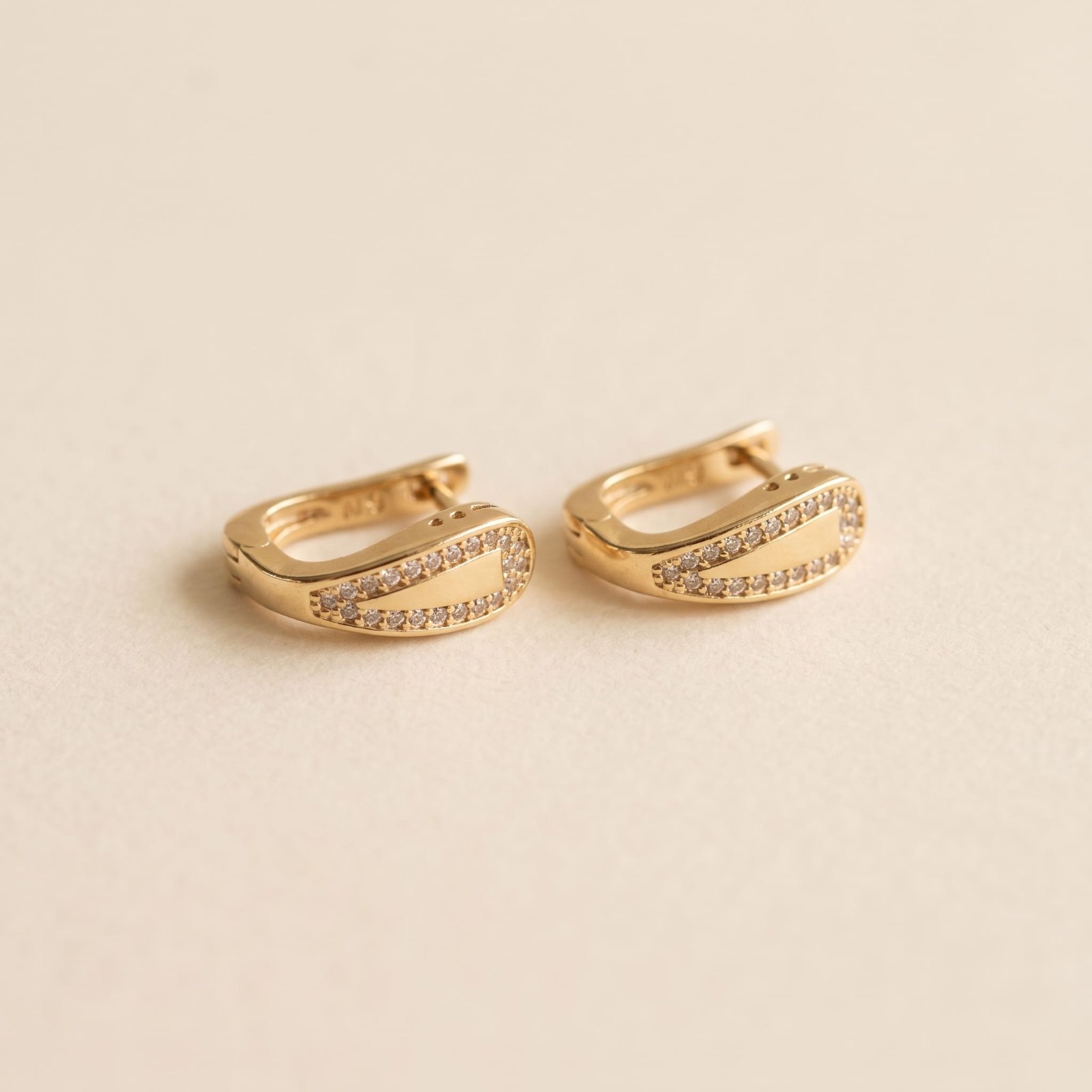 Boucles d'Oreilles Iridata - Plaqué Or 18K